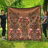 Terracotta Bird of Batik Papua Quilt Exotic Natural Wealth of Papua LT9 - Polynesian Pride