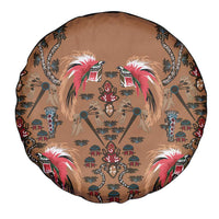 Terracotta Bird of Batik Papua Spare Tire Cover Exotic Natural Wealth of Papua LT9 - Polynesian Pride