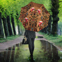 Terracotta Bird of Batik Papua Umbrella Exotic Natural Wealth of Papua LT9 - Polynesian Pride