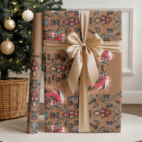 Terracotta Bird of Batik Papua Wrapping Paper Exotic Natural Wealth of Papua LT9 - Polynesian Pride