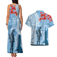 FSM Verterans Day Couples Matching Tank Maxi Dress and Hawaiian Shirt Their Lives Your Freedom LT9 - Polynesian Pride