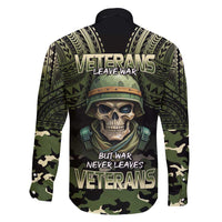 Veterans Day Family Matching Off Shoulder Short Dress and Hawaiian Shirt War Never Leaves A Veteran Proud Military LT9 - Polynesian Pride