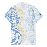 Palau 1981 Tribal Tattoo Family Matching Short Sleeve Bodycon Dress and Hawaiian Shirt with Belau Plumeria Flowers LT9 - Polynesian Pride