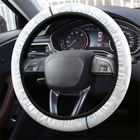 Palau 1981 Tribal Tattoo Steering Wheel Cover with Belau Plumeria Flowers LT9 - Polynesian Pride
