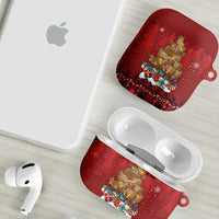 Funny Kiwi Bird Xmas Tree AirPods Case New Zealand Tribal Christmas Spirit LT9 - Polynesian Pride
