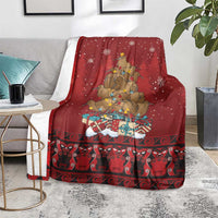 Funny Kiwi Bird Xmas Tree Blanket New Zealand Tribal Christmas Spirit LT9 - Polynesian Pride
