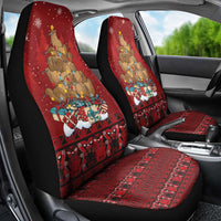 Funny Kiwi Bird Xmas Tree Car Seat Cover New Zealand Tribal Christmas Spirit LT9 - Polynesian Pride