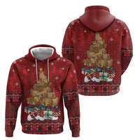 Funny Kiwi Bird Xmas Tree Hoodie New Zealand Tribal Christmas Spirit LT9 - Polynesian Pride