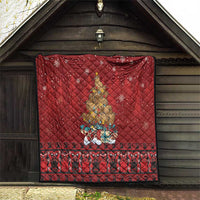 Funny Kiwi Bird Xmas Tree Quilt New Zealand Tribal Christmas Spirit LT9 - Polynesian Pride