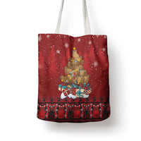 Funny Kiwi Bird Xmas Tree Tote Bag New Zealand Tribal Christmas Spirit LT9 - Polynesian Pride