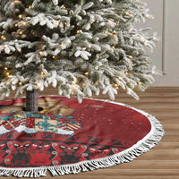 Funny Kiwi Bird Xmas Tree Tree Skirt New Zealand Tribal Christmas Spirit LT9 - Polynesian Pride