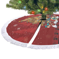 Funny Kiwi Bird Xmas Tree Tree Skirt New Zealand Tribal Christmas Spirit LT9 - Polynesian Pride