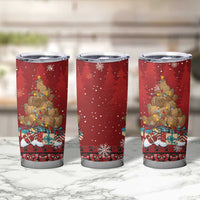 Funny Kiwi Bird Xmas Tree Tumbler Cup New Zealand Tribal Christmas Spirit LT9 - Polynesian Pride