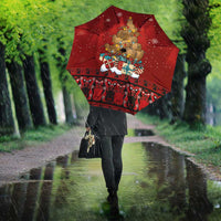 Funny Kiwi Bird Xmas Tree Umbrella New Zealand Tribal Christmas Spirit LT9 - Polynesian Pride