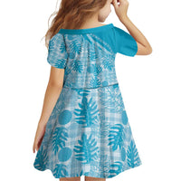 Hawaii Breadfruit Palaka Family Matching Long Sleeve Bodycon Dress and Hawaiian Shirt Polu Maile Lei LT9 - Polynesian Pride
