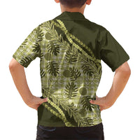 Hawaii Breadfruit Palaka Family Matching Puletasi and Hawaiian Shirt Omaomao Maile Lei LT9 - Polynesian Pride