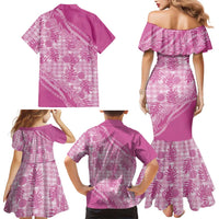 Hawaii Breadfruit Palaka Family Matching Mermaid Dress and Hawaiian Shirt Omaomao Ulaula Maile Lei LT9 - Polynesian Pride