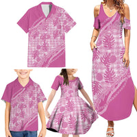 Hawaii Breadfruit Palaka Family Matching Summer Maxi Dress and Hawaiian Shirt Omaomao Ulaula Maile Lei LT9 - Polynesian Pride