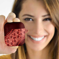 Hawaii Breadfruit Palaka AirPods Case Ulaula Maile Lei - Polynesian Pride