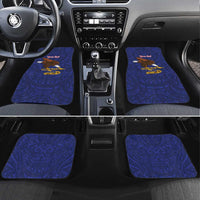 American Samoa Heart Tribal Personalized Car Mats Polynesian Patterns