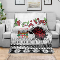 Fiji Heart Tribal Personalised Blanket Polynesian Patterns