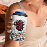 Fiji Heart Tribal Personalised 4 in 1 Can Cooler Tumbler Polynesian Patterns