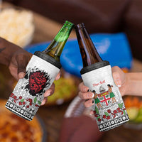 Fiji Heart Tribal Personalised 4 in 1 Can Cooler Tumbler Polynesian Patterns