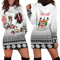 Fiji Heart Tribal Personalised Hoodie Dress Polynesian Patterns