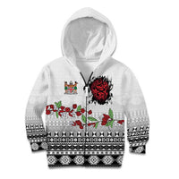 Fiji Heart Tribal Personalised Kid Hoodie Polynesian Patterns