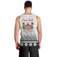 Fiji Heart Tribal Personalised Men Tank Top Polynesian Patterns