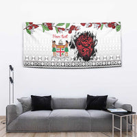 Fiji Heart Tribal Personalised Tapestry Polynesian Patterns