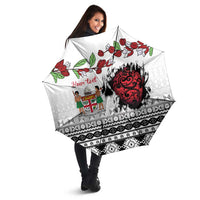 Fiji Heart Tribal Personalised Umbrella Polynesian Patterns