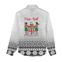 Fiji Heart Tribal Personalised Women Casual Shirt Polynesian Patterns