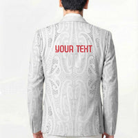 New Zealand Maori Heart Tribal Personalised Blazer Polynesian Patterns