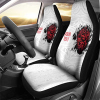 New Zealand Maori Heart Tribal Personalised Car Seat Cover Polynesian Patterns LT9 - Polynesian Pride
