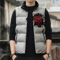 New Zealand Maori Heart Tribal Personalised Sleeveless Puffer Jacket Polynesian Patterns
