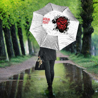 New Zealand Maori Heart Tribal Personalised Umbrella Polynesian Patterns