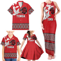 Tonga Heart Tribal Personalised Family Matching Tank Maxi Dress and Hawaiian Shirt Polynesian Patterns LT9 - Polynesian Pride