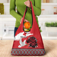 Tonga Heart Tribal Personalised Grocery Bag Polynesian Patterns