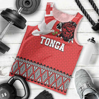 Tonga Heart Tribal Personalised Men Tank Top Polynesian Patterns