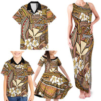 Personalised Hawaii Tribal Humpback Whale Family Matching Tank Maxi Dress and Hawaiian Shirt Melemele Hibiscus Seamless Pattern LT9 - Polynesian Pride