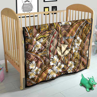 Personalised Hawaii Tribal Humpback Whale Quilt Melemele Hibiscus Seamless Pattern