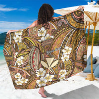 Personalised Hawaii Tribal Humpback Whale Sarong Melemele Hibiscus Seamless Pattern