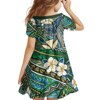 Personalised Hawaii Tribal Humpback Whale Family Matching Off Shoulder Short Dress and Hawaiian Shirt Omaomao Hibiscus Seamless Pattern LT9 - Polynesian Pride