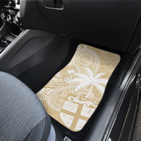 Custom Indo Fijians Car Mats Fiji ke Hindustani Polyneisan Paisley Beige Style LT9 - Polynesian Pride
