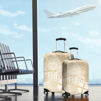Custom Indo Fijians Luggage Cover Fiji ke Hindustani Polyneisan Paisley Beige Style LT9 - Polynesian Pride