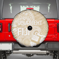 Custom Indo Fijians Spare Tire Cover Fiji ke Hindustani Polyneisan Paisley Beige Style LT9 - Polynesian Pride