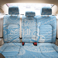 Custom Indo Fijians Back Car Seat Cover Fiji ke Hindustani Polyneisan Paisley Blue Style LT9 - Polynesian Pride