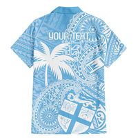 Custom Indo Fijians Family Matching Mermaid Dress and Hawaiian Shirt Fiji ke Hindustani Polyneisan Paisley Blue Style LT9 - Polynesian Pride