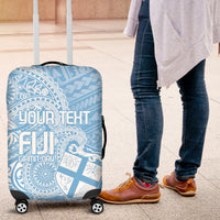 Custom Indo Fijians Luggage Cover Fiji ke Hindustani Polyneisan Paisley Blue Style LT9 Blue - Polynesian Pride